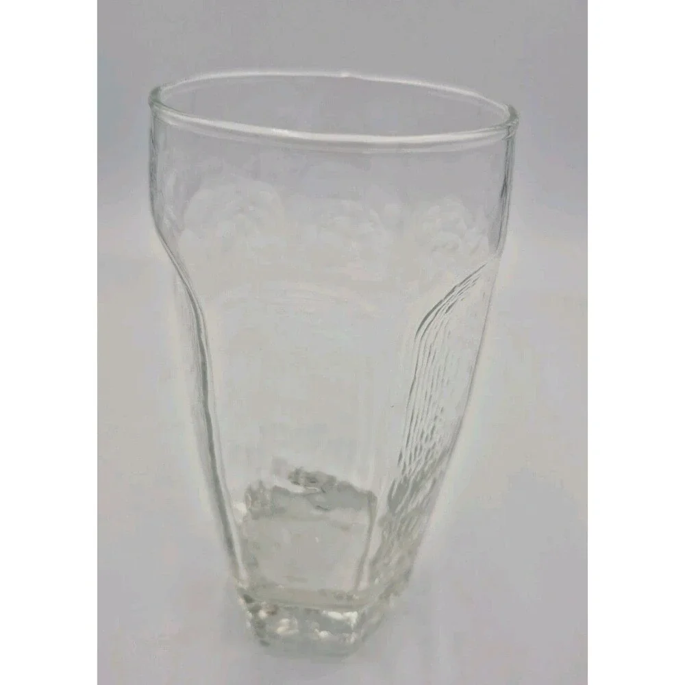 Vintage Libbey Chivalry Clear Textured 16 Oz  Glasses Tumblers Highball 6.125